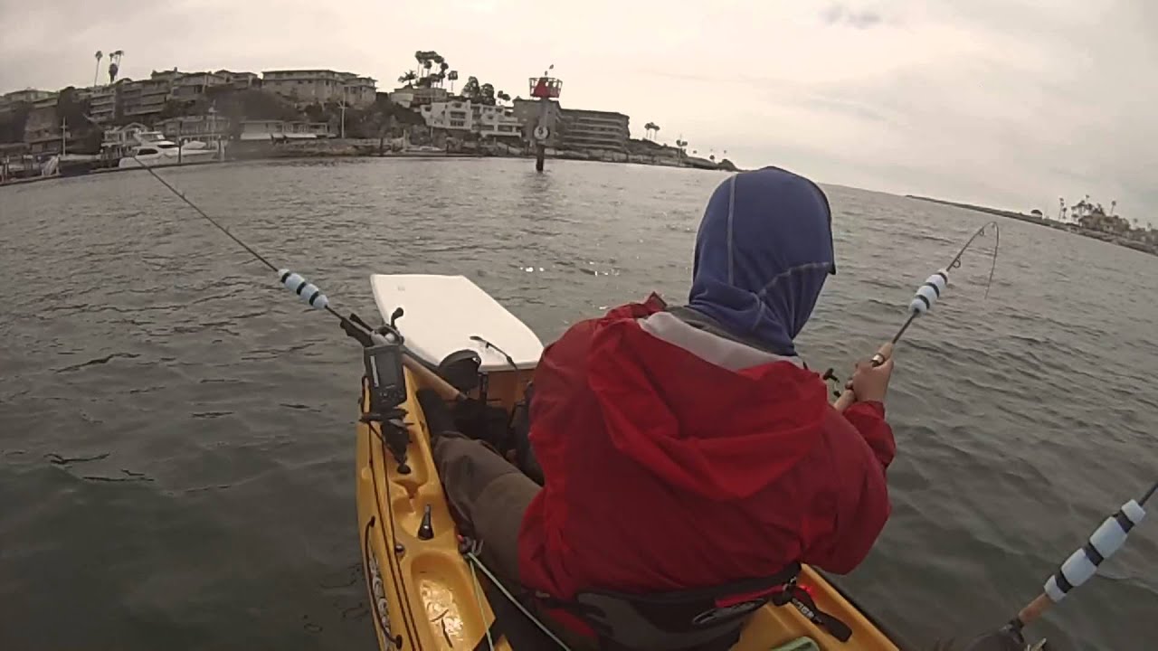 Newport Beach kayak fishing 12 Mar 14 YouTube