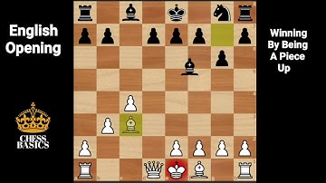 English Opening | Chess Opening Traps | Winning with a piece up
