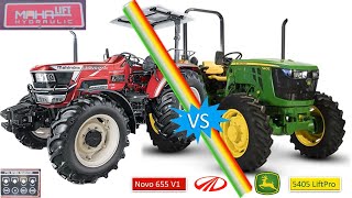 Mahindra Novo 655 V1 CRDI 2nd Gen vs Johndeere 5405 HPCR,2nd Gen Novo मे अब नयेWarranty & हाइड्रोलिक