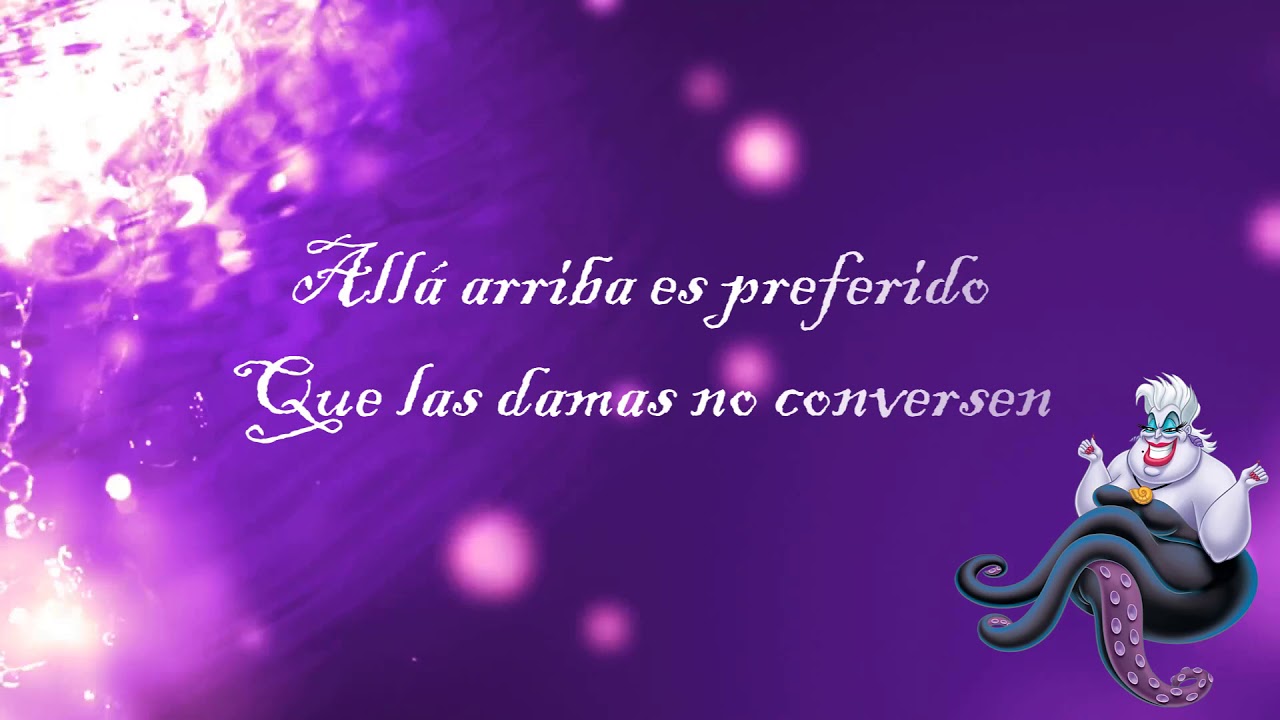 Pobres almas en desgracia| La Sirenita | Karaoke 🔮