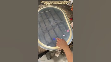 How to make Ellipse mirror light with touch switch. #manufacturer #touchswitch #mirror #bathroom