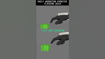 ANIMATION EXERCISE Poking Jello #blender3d #animationtechniques #animationexercises #blender