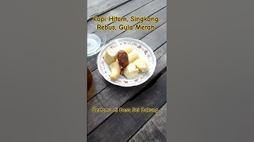 Kopi Hitam, Singkong Rebus, Gula Merah Kudapan Sore Suku Banjar