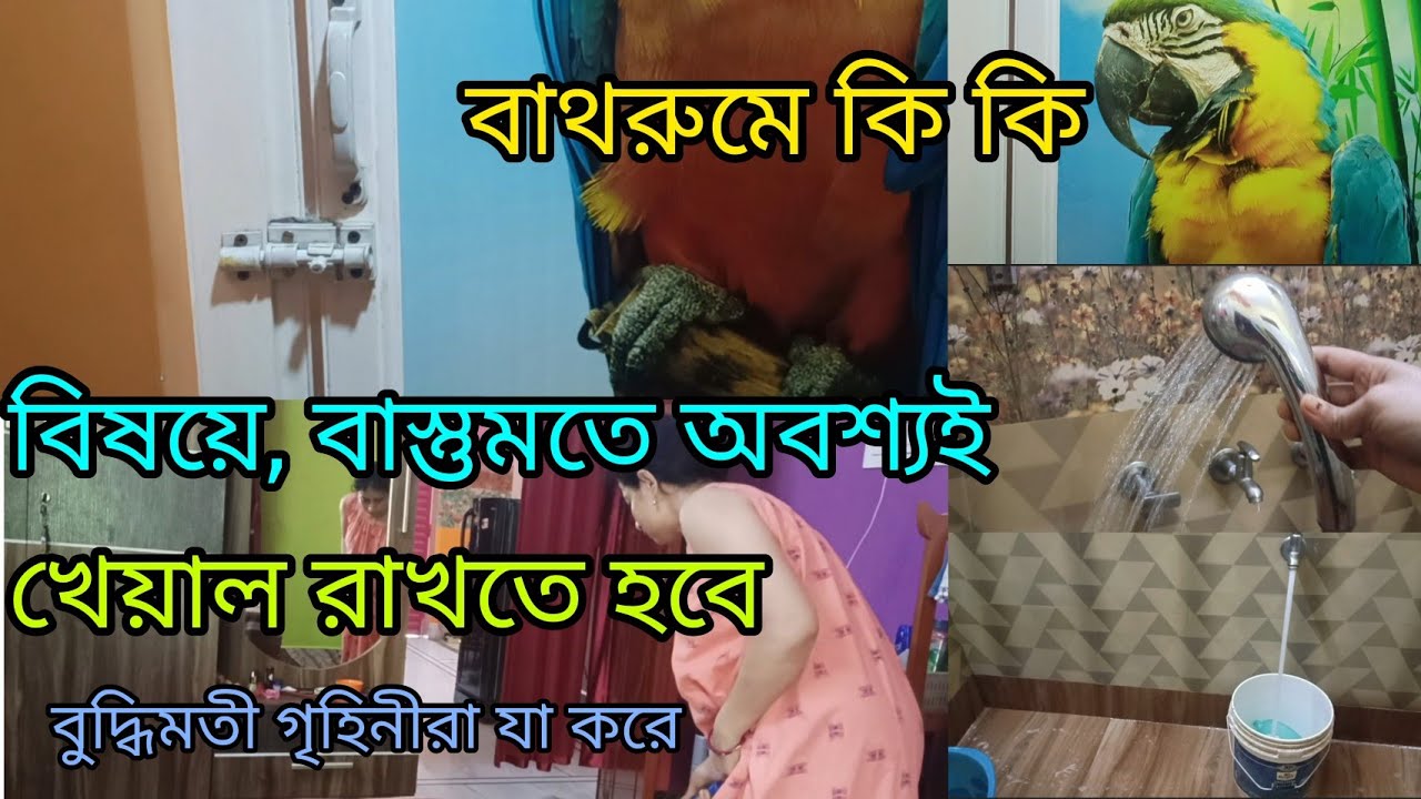 বাথরুমে যে বিষয়গুলি খেয়াল রাখতে হবে /বাস্তু মত /ডিপ ক্লিনিং /Bathroom ...