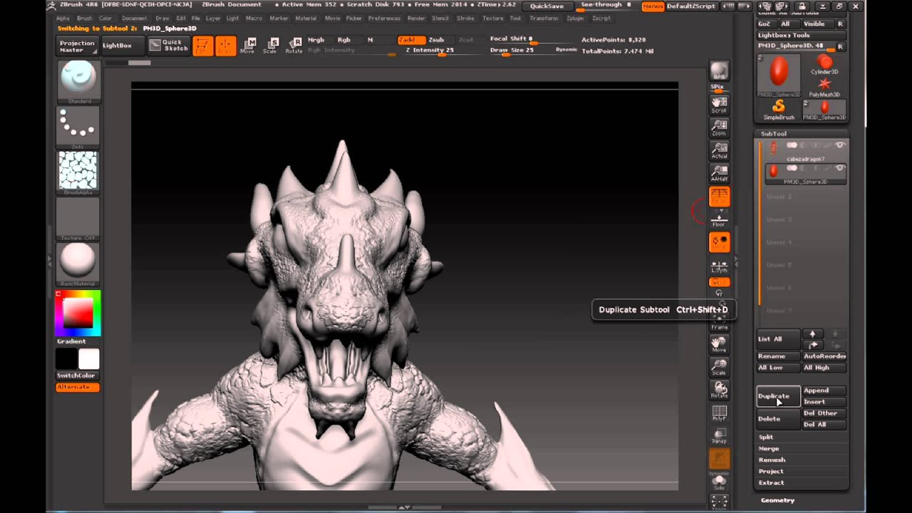 zbrush duplicate and mirror