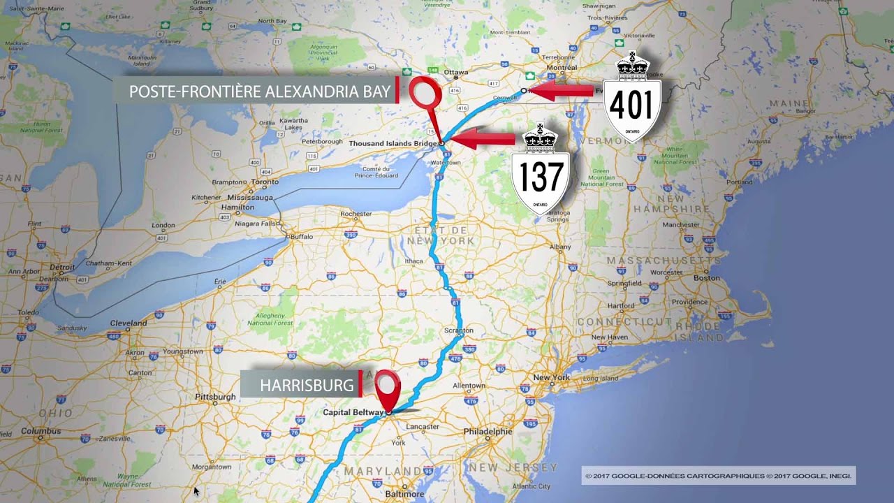 Se rendre en Floride à partir du Québec en passant par l’Ontario