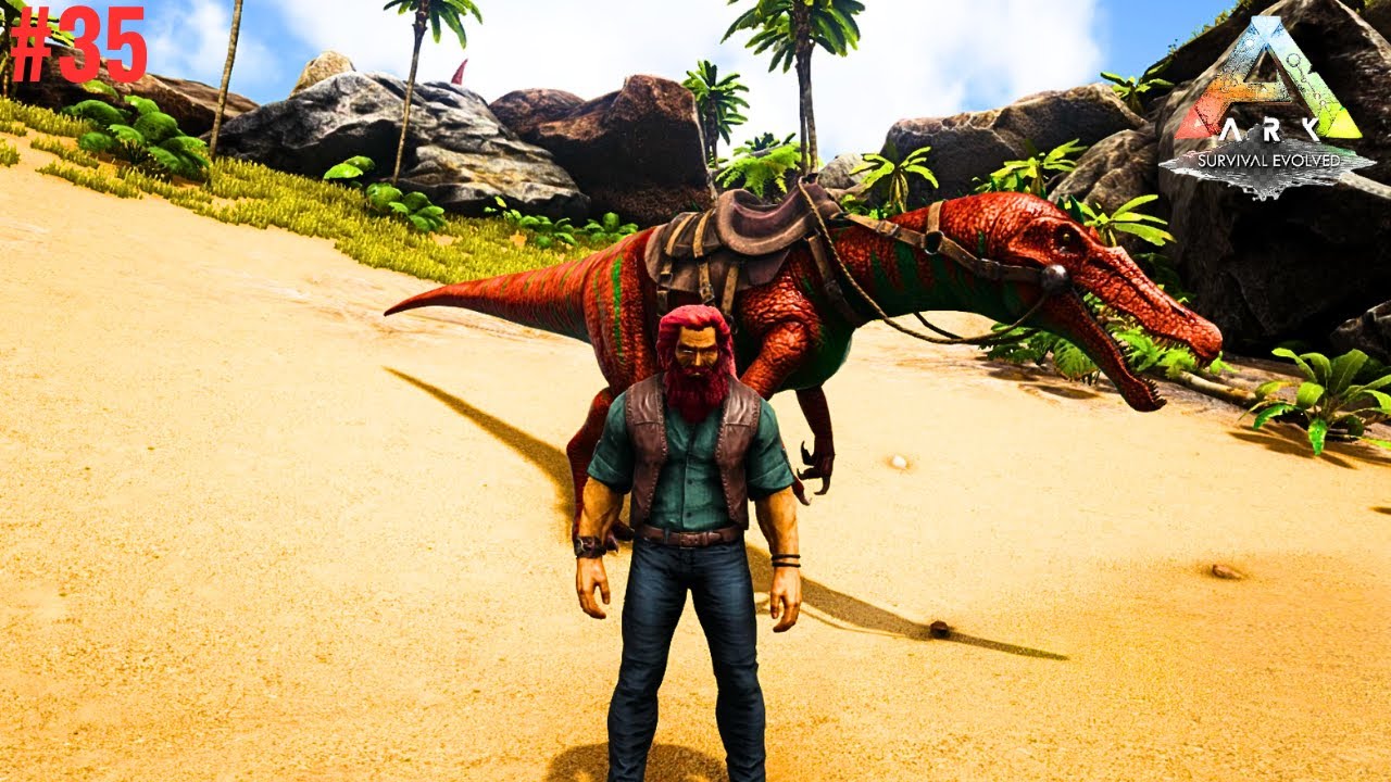 Taming my first amphibian Baryonix || Ark Survival Evolved || The Island Gameplay #35