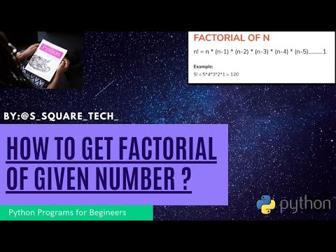 How to get Factorial of given number in One Mint ? || For Begineers || Python Programs 🐍