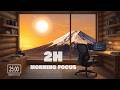 2H Morning Focus Pomodoro | 25/5 Study Timer | Mount Fuji Sunrise
