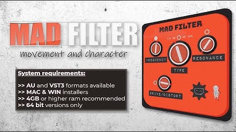 Mad Filter Free plugin