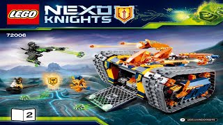 Lego Instructions Nexo Knights 72006 Axls Rolling Arsenal Book 2