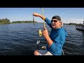 Beetlespin fishing for bass and bream on lake juniper with a eagle claw collapsible rod and reel