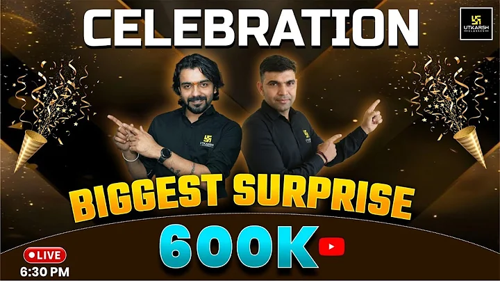 🎁🎉 Biggest Surprise | 🎊 600K Subscribers Celebration | 🏆 Utkarsh Rajasthan Exams 🚀