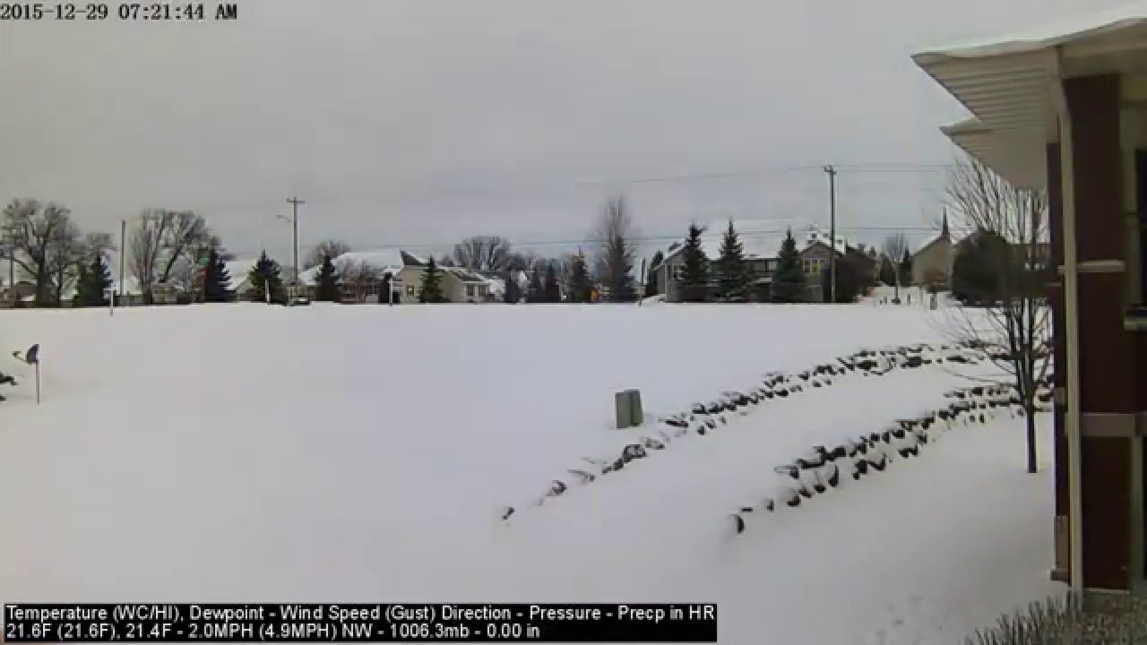 12/28/15 Winter Storm 24 Hour Time Lapse - YouTube