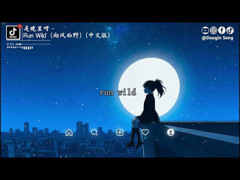 是晚星呀 - Run Wild（向风而野）(中文版)『dadada dadada，风吹过脸颊，就出发，光洒在肩上』【动态歌词MV】