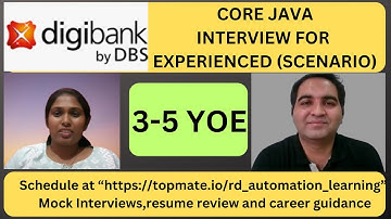 DBS Bank Java Interview Questions | Core Java Interview Questions