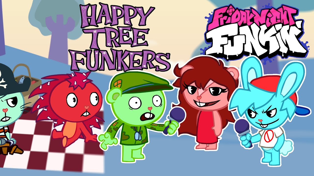 Happy Tree Funkers Full Week [Hard] + Cutscenes (Happy Tree Friends FNF ...