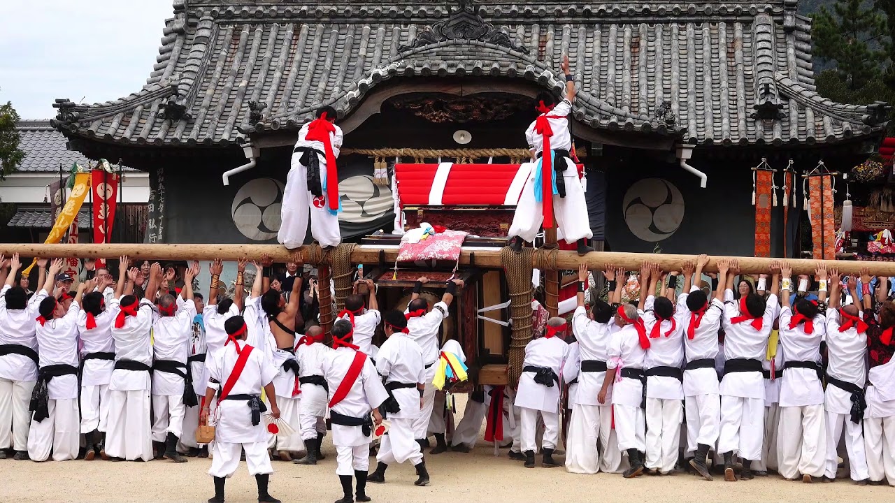 小豆島池田亀山八幡宮例大祭　西蒲生　太鼓台奉納