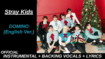 Stray Kids 'DOMINO (English Ver.)' Official Karaoke With Backing Vocals + Lyrics