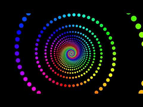 Colorful Neon Rainbow Spiral 💠 10 Minute Animated Looping 3D Wallpaper Background