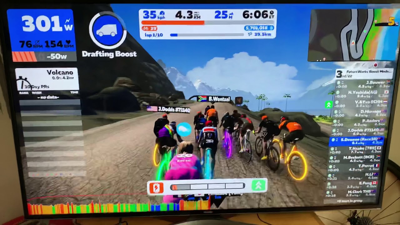Zwift boost test mode race - YouTube