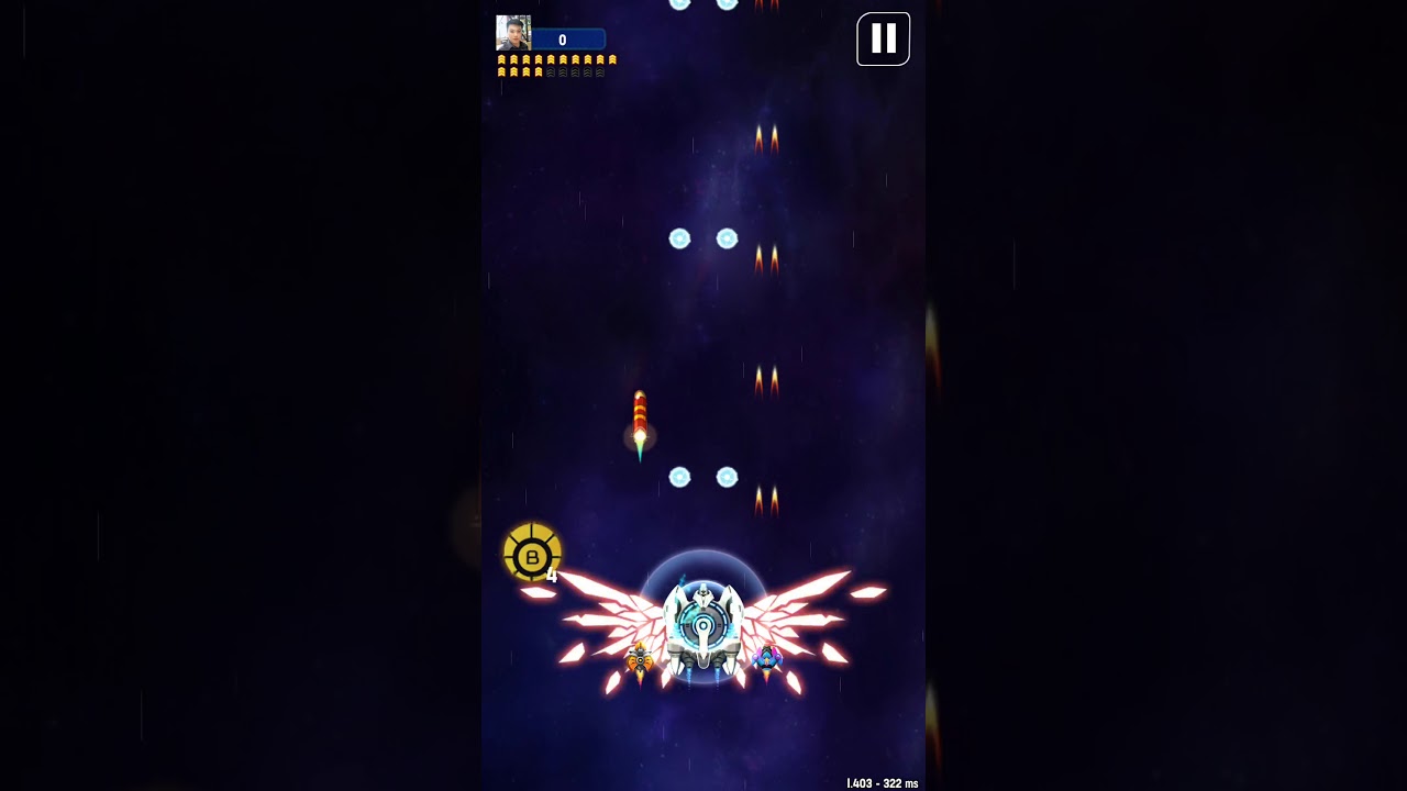 Space Shooter Galaxy Attack: Sét Bạc Đánh Cấp Độ Trùm 22 Khó | Hoàng Hải 2019