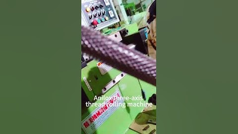 Anilox three axis thread rolling machine