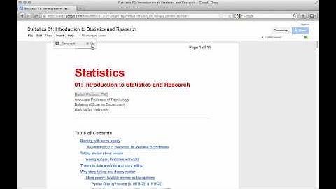 Comments on Google Docs