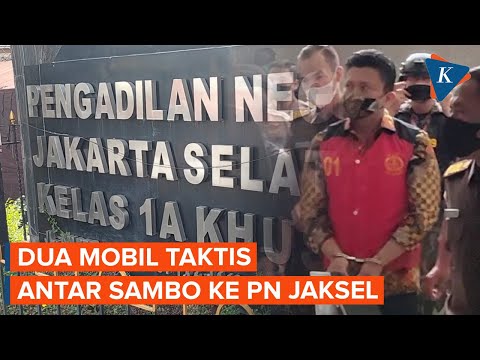 Ferdy Sambo Dibawa ke PN Jaksel Pakai Mobil Taktis