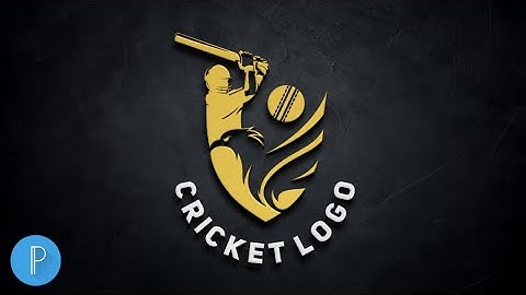 Cricket Icon Logo Design || How To Make Logo Design in Pixellab