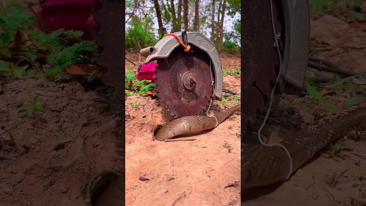 Simple DIY Snake Trap Using cutting tool & hole  