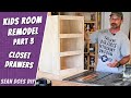 Kids Room Remodel - Build Some DIY Drawers