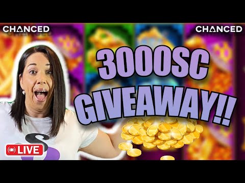 🔴🟣 3000SC GIVEAWAY TODAY! on CHANCED Social Casino 🔴🟣