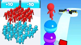 Join Clash 3D VS Stack Rider MAX LEVELS UNLOCKED Gameplay Android,ios