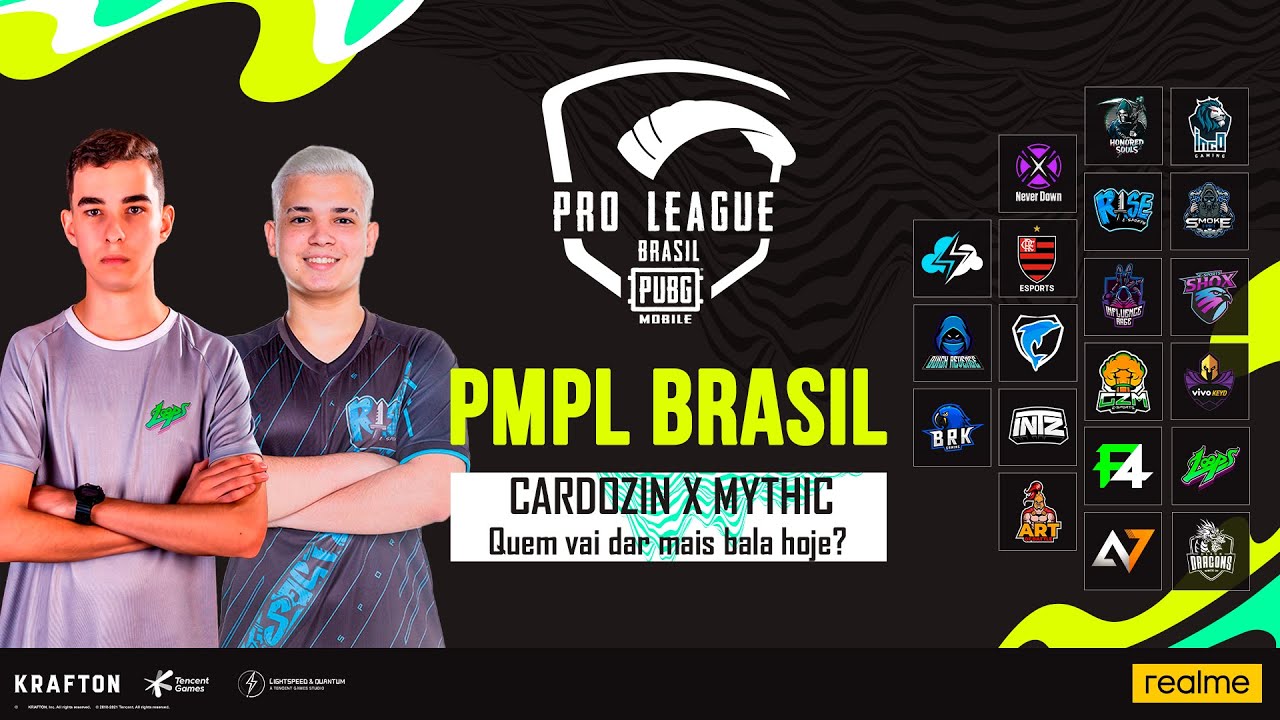 [PTBR] 2022 PMPL BRASIL L1D1 | Spring | MYTHIC x CARDOZIN – Quem vai dar mais bala hoje?