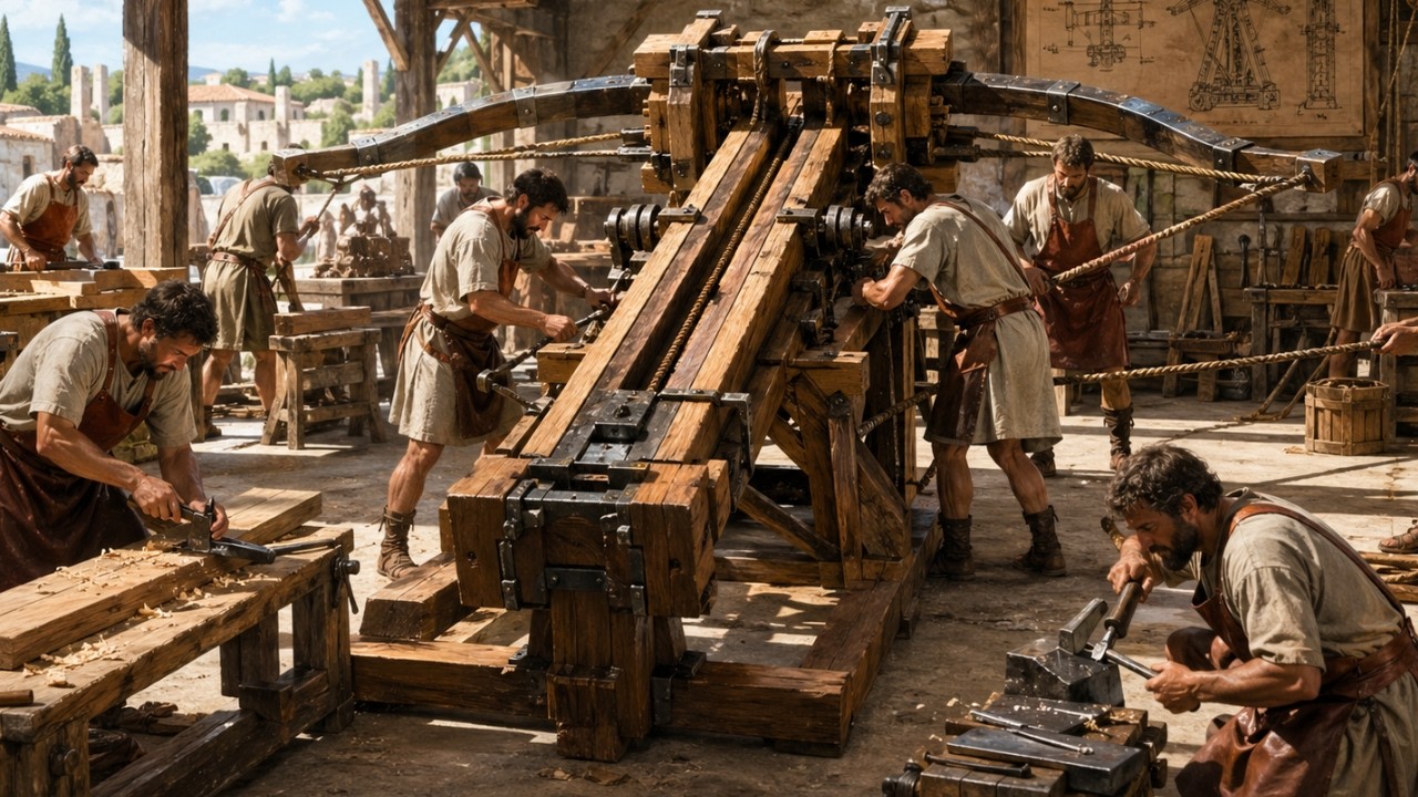 Inside Ballista Engineering: Why Twisted Rope Outpowered Steel Springs ...