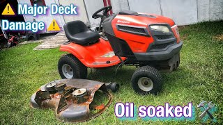 FIXING A $100 Riding mower with SERIOUS issues (HUSQVARNA)