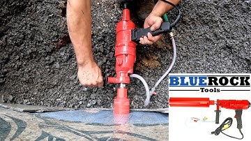 BLUEROCK 4Z1 Concrete Portable Core Drill Demo Teaser Short Clip