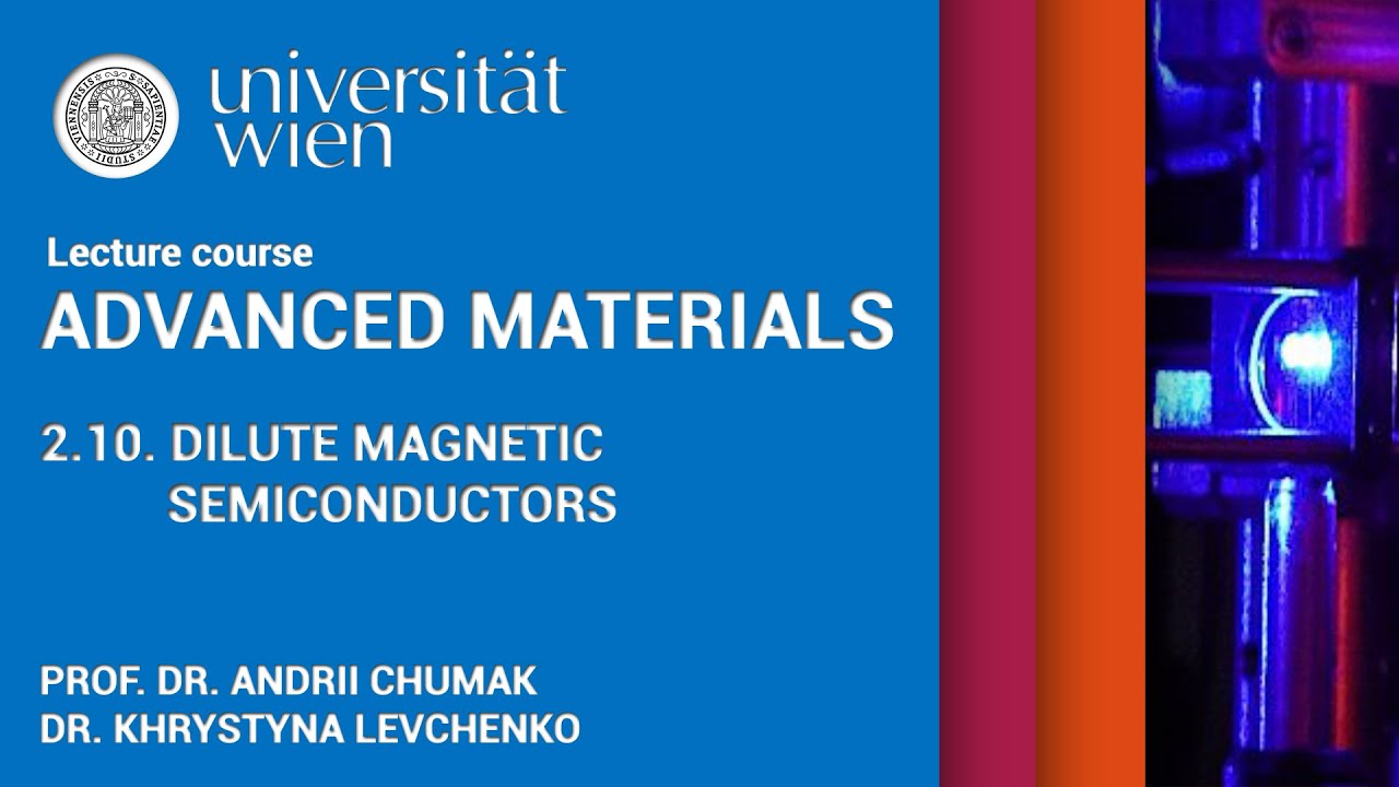 Advanced Materials - Lecture 2.10. Dilute Magnetic Semiconductors (DMSs)