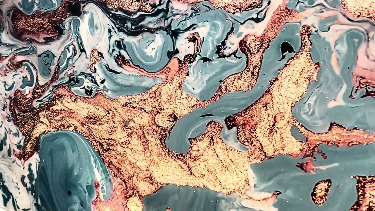 Copper Abstract Tempered Glass Wall Art