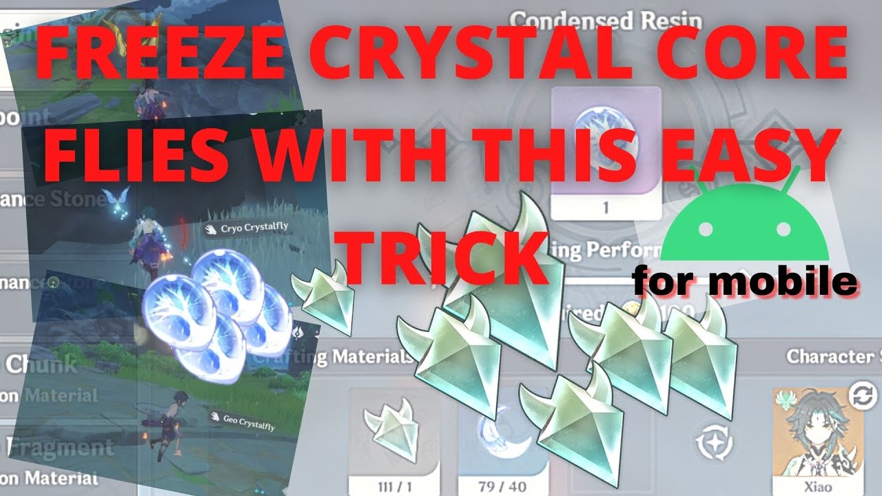 [Genshin Impact] FREEZE CRYSTAL CORES FLIES with this easy trick
