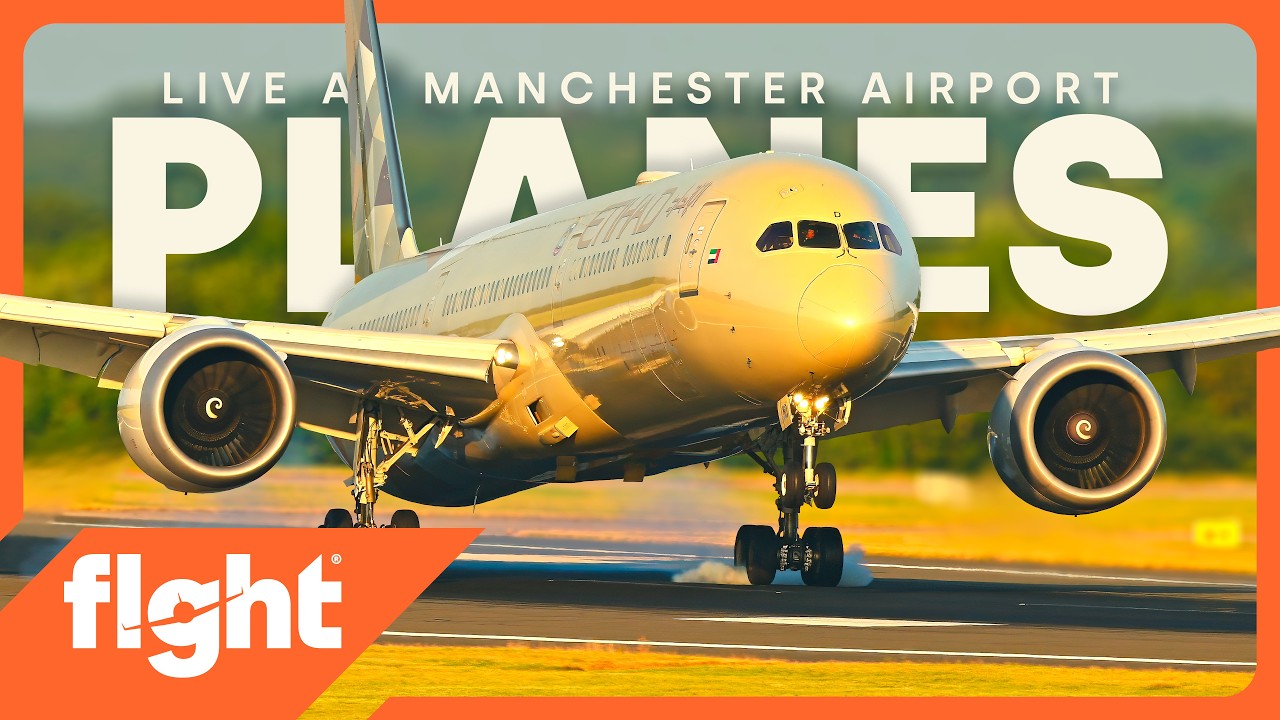 Close-Up Heavy Landings & PIA 777 departure! 🧡 Manchester Airport LIVE