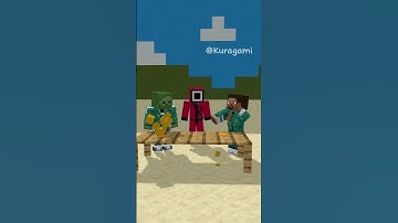 When Pro Steve v.s Zombie Plays Squid Game Dalgona Candy #minecraft #shorts #animation