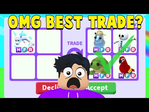 Trading 9 FROST FURY in RICH ADOPT ME SERVERS.. (BEST TRADES) 