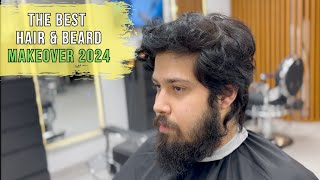 The Best Men's HAIR and BEARD Makeover 2024 - Best Barber in Dubai - JASON MAKKI ☆ USA UAE