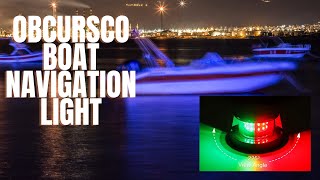 Obcursco Boat Navigation Light, Marine LED Navigation Light
