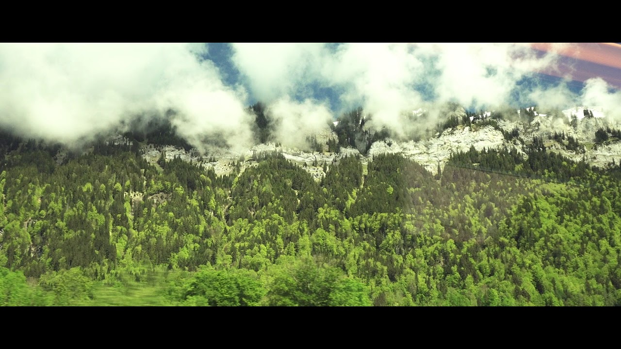 Train window view stock pack