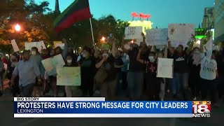 Protesters have strong message for city leaders