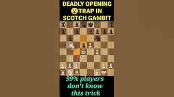 Wow!! AMAZING😮 Opening TRAP in scotch gambit || 99% players don