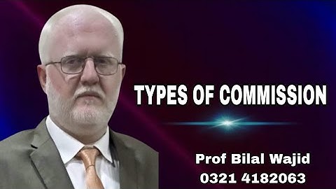TYPES OF COMMISSION IN CONSIGNMENT